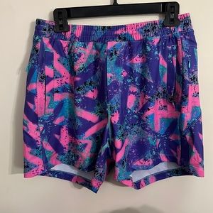 Birddogs “Baysiders” Gym Shorts | Multicolor | Medium | 6” inseam | Excellent